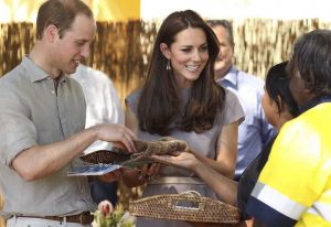 The Duchess of Cambridge in the Northern Territory in a taupe cap-sleeved dress by Roksanda Ilincic.jpg
